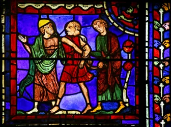 Scena dalla Vita di San Martino, Cattedrale di Chartres